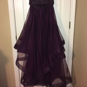Two piece prom dress